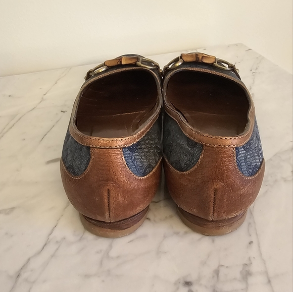 Size 7B | Gucci Authentic denim flat shoes - Picture 4 of 7